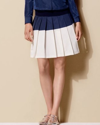 SKIRT - DARK NAVY+ANTIQUE WHITE
