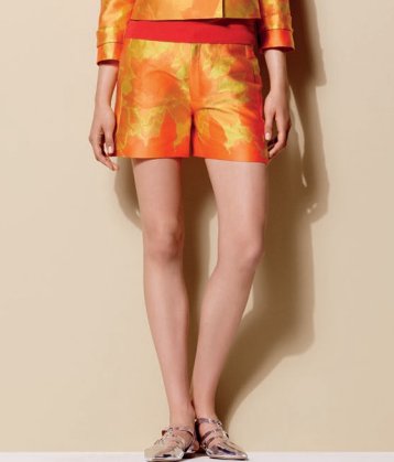 SHORTS - FLOWERS RED PINK