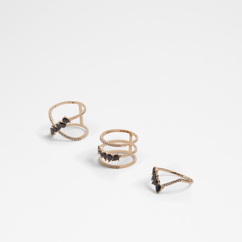 RING - BLACK/GOLD MULTI