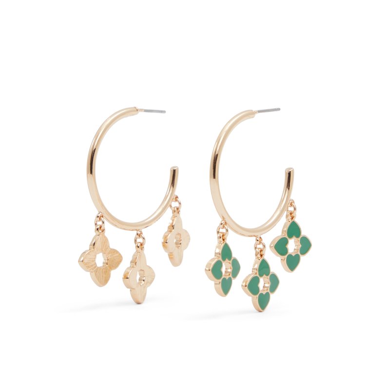 EARRINGS - DARK GREEN