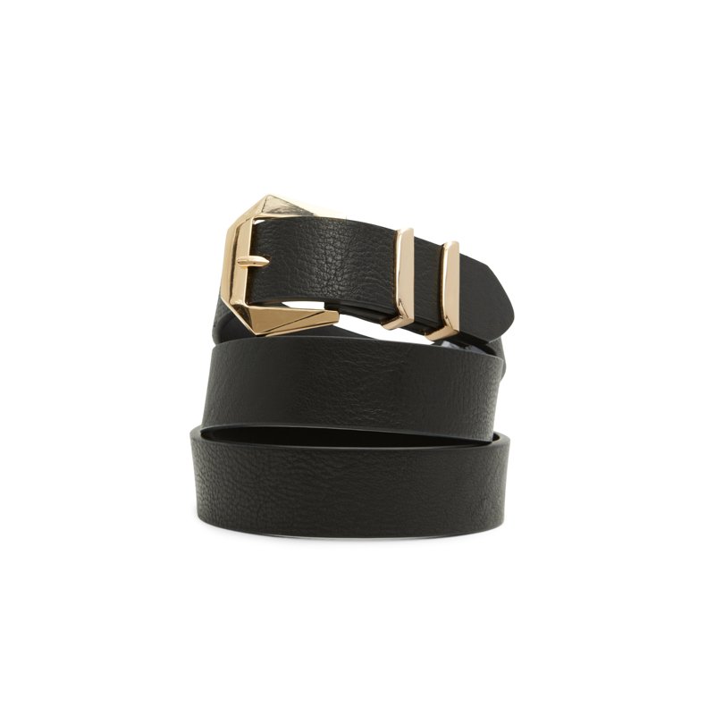 BELT - BLACK/GOLD MULTI
