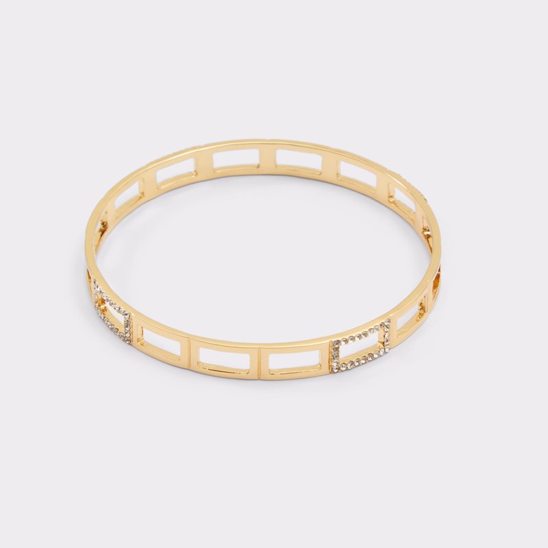 BRACELET - GOLD/CLEAR MULTI
