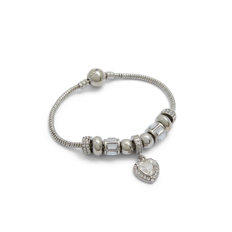 BRACELET - SILVER/CLEAR MULTI