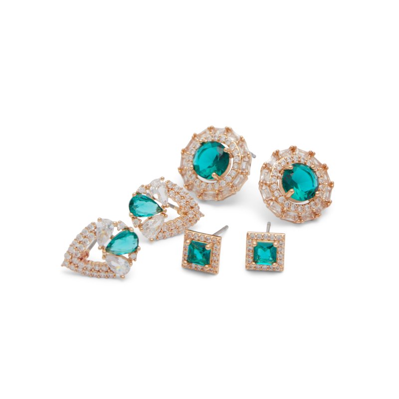 EARRINGS - DARK GREEN