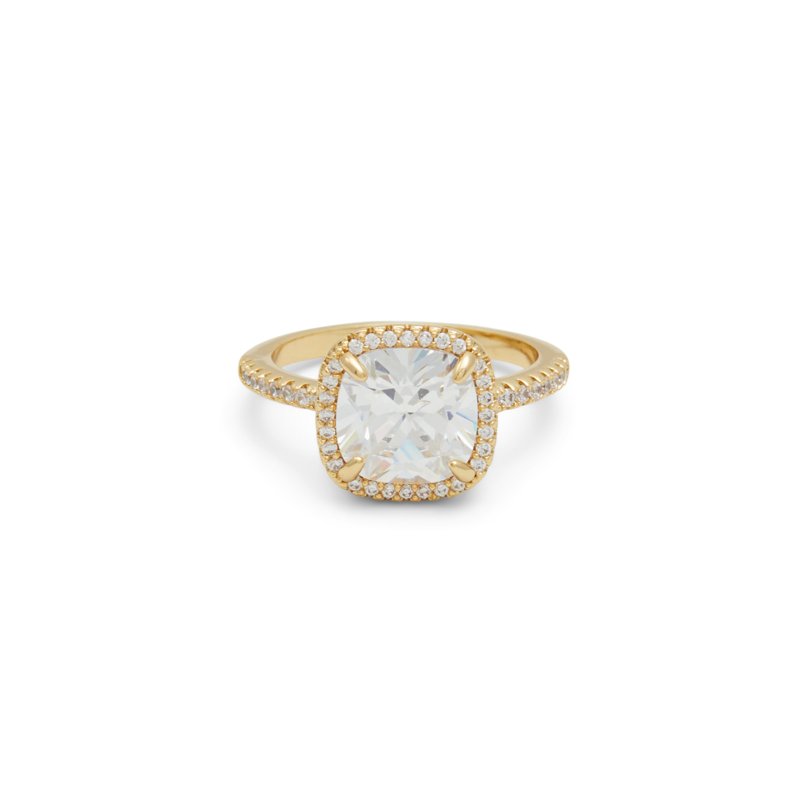 RING - GOLD/CLEAR MULTI