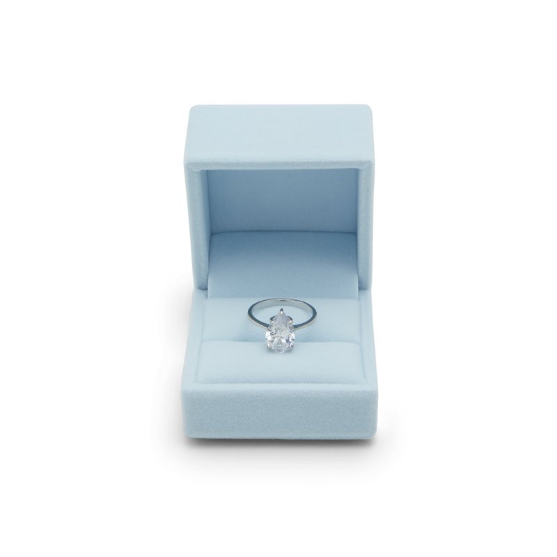 RING - SILVER/CLEAR MULTI