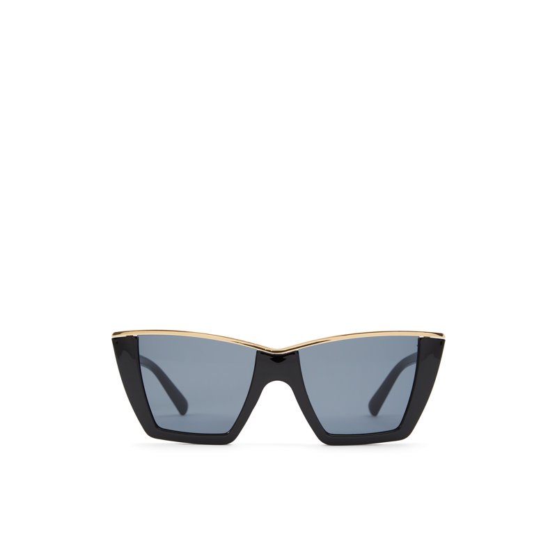 SUNGLASSES - BLACK/GOLD MULTI
