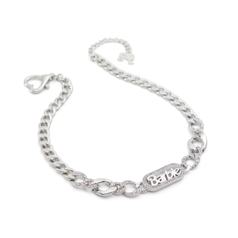 NECKLACE - SILVER/CLEAR MULTI