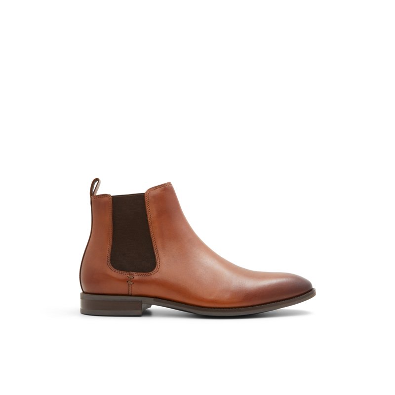 ANKLE BOOTS - COGNAC
