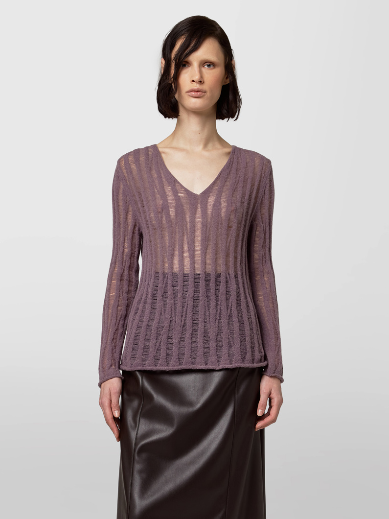 CREW NECK LONG SLEEVE - IRIS