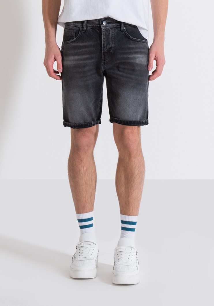 JEANS SHORTS - BLACK