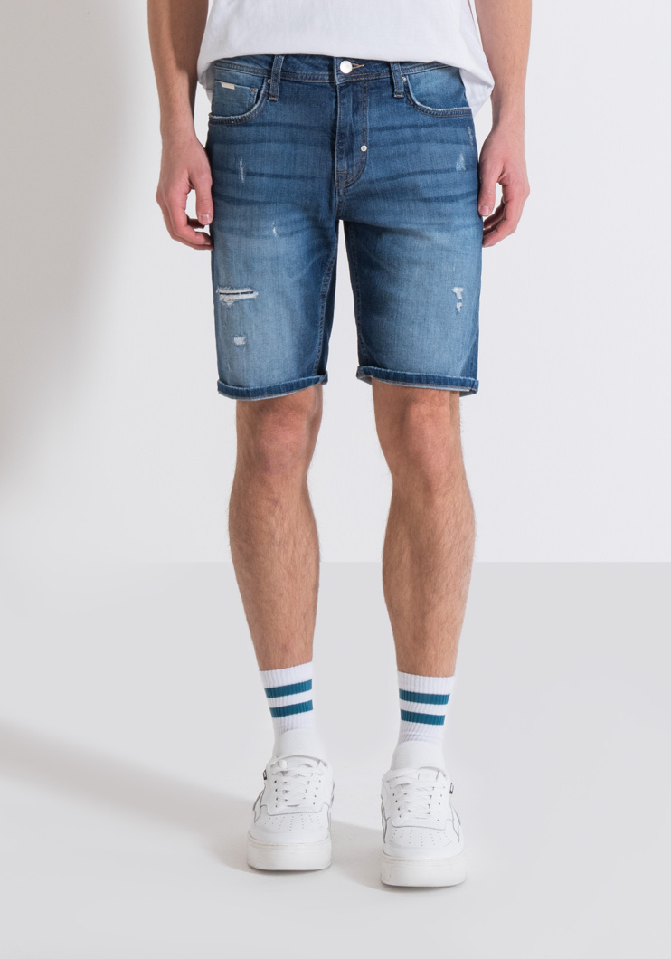 JEANS SHORTS - BLUE DENIM