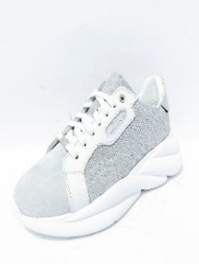 SNEAKERS - BIANCO-ARGENTO