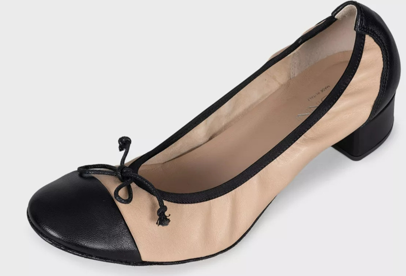 BALLET FLATS - BLACK/BEIGE