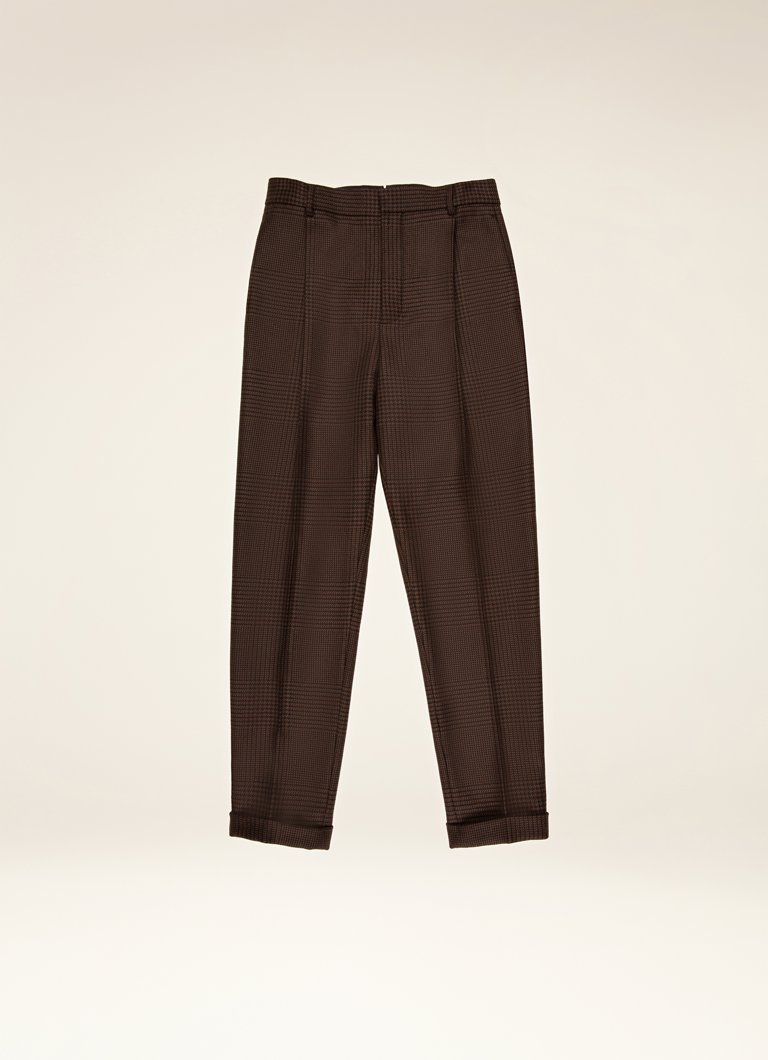 TROUSERS - BROWN/BLACK