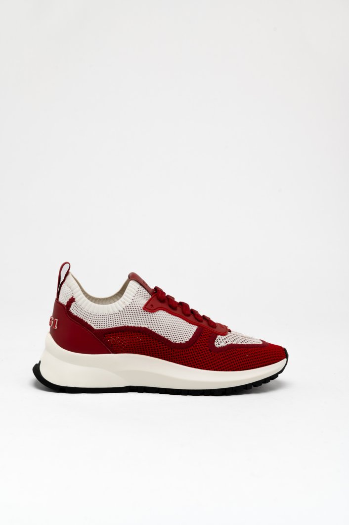 SNEAKERS - WHT/LIPSTICK/H.RED