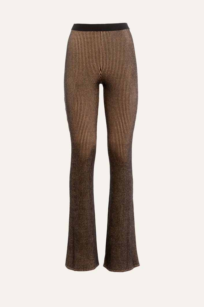 TROUSERS - BLACK/PEACHY