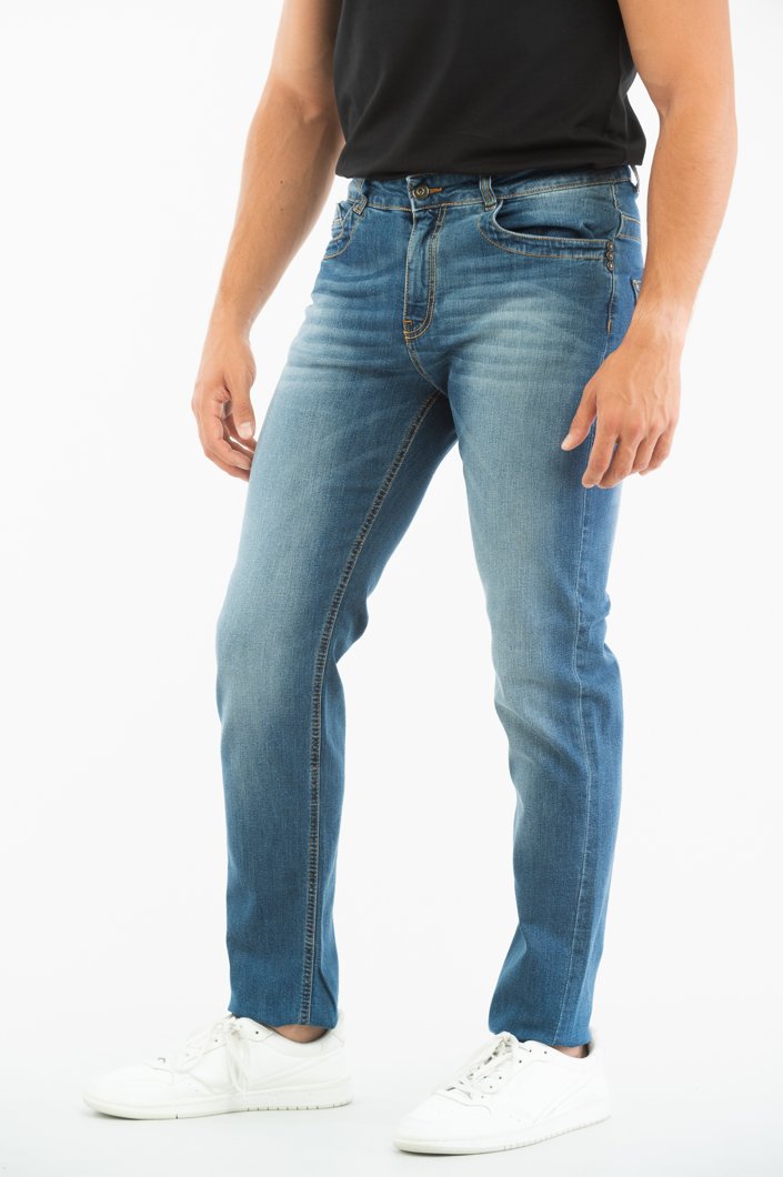 TROUSERS - L3 BLUE DENIM