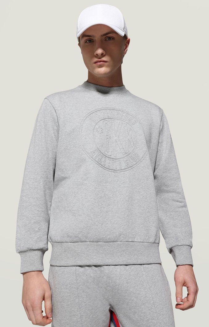 SWEATSHIRT - MEL.MEDIUM GREY
