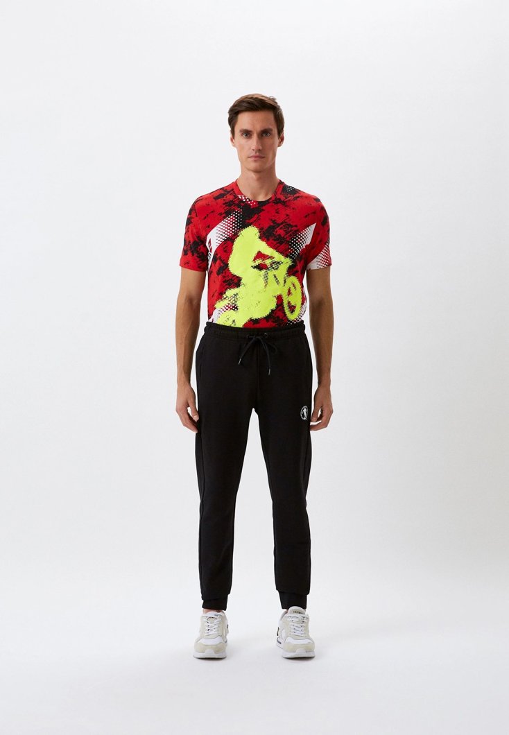 T-SHIRT - BLACK/RED/WHITE