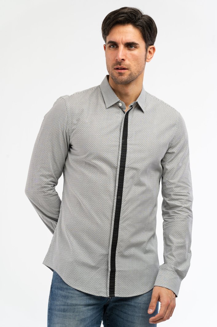 SHIRT - WHITE/GREY