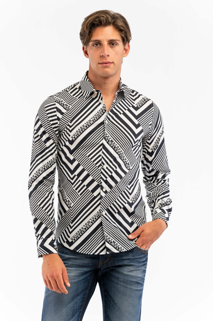 SHIRT - OPTICAL WHITE/BLACK