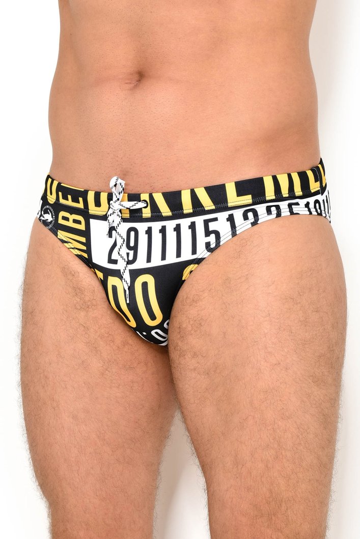 SWIM BRIEF - BLACK PRINT