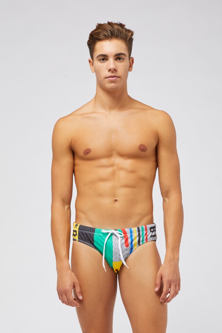 SWIM TRUNKS - MULTICOLOR LOGO