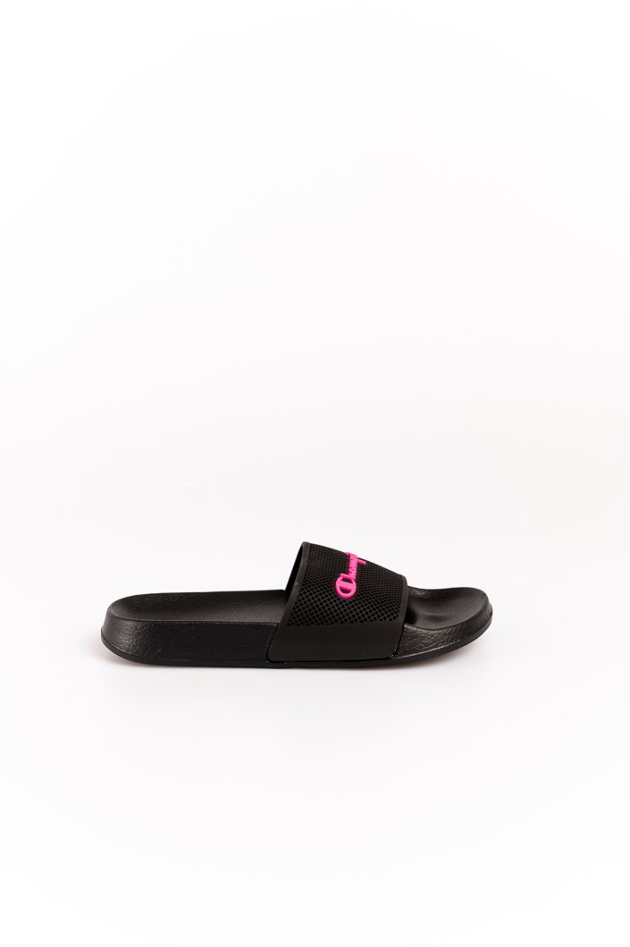 FLIP FLOPS - BLACK/FUCHSIA