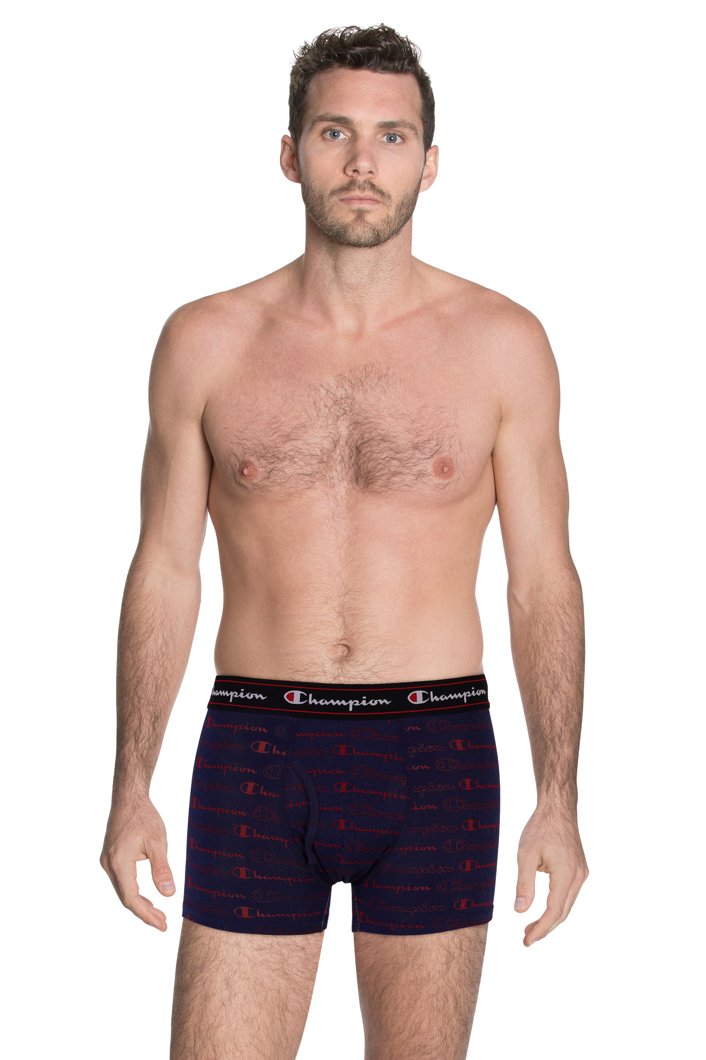 BOXERS - NAVY PRINTED
