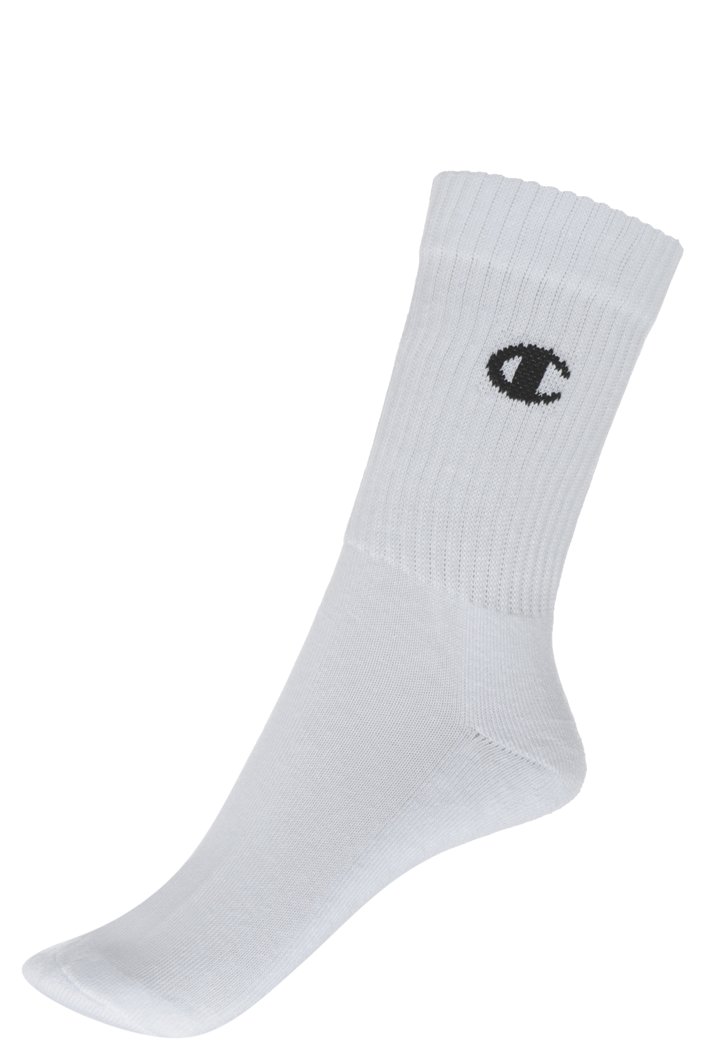 SOCKS 3 PACK - WHITE/BLACK LOGO