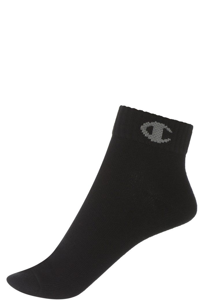 SOCKS 6 PACK - LIGHT BLACK/LIGHT GREY LOGO