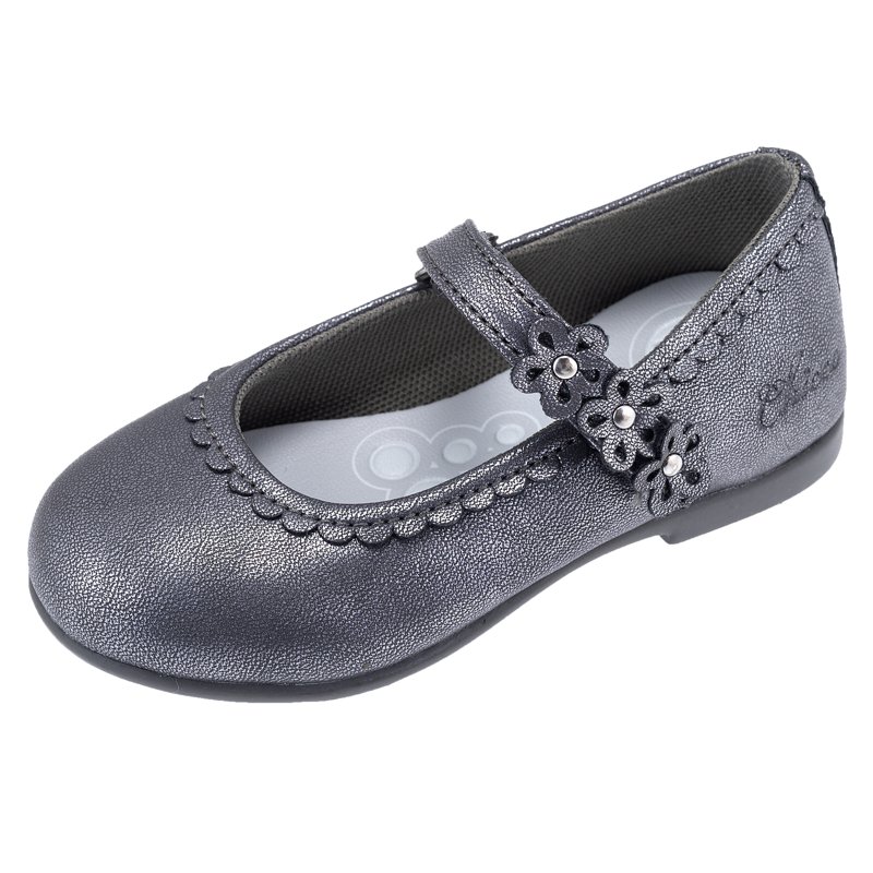 BALLET FLATS - STEEL