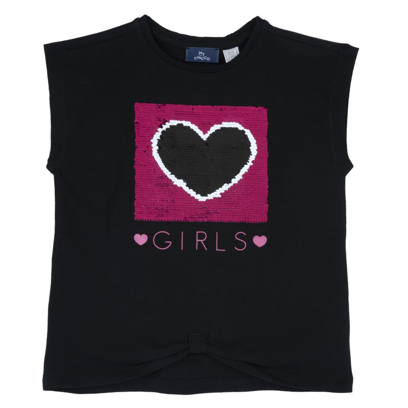 T-SHIRT SHORT SLEEVE - BLACK