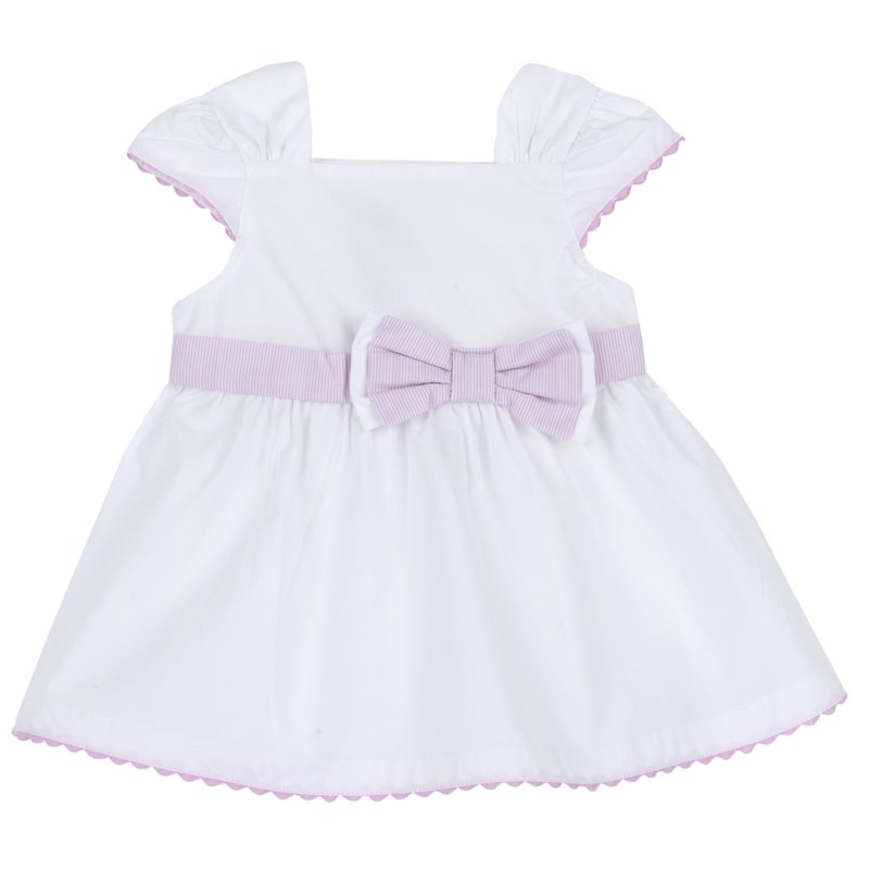 DRESS SLEEVELESS - WHITE/PINK