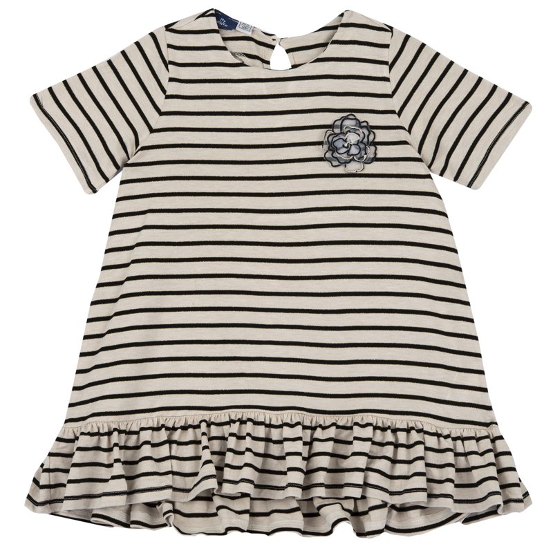 DRESS SHORT SLEEVE - PINK STRIPED