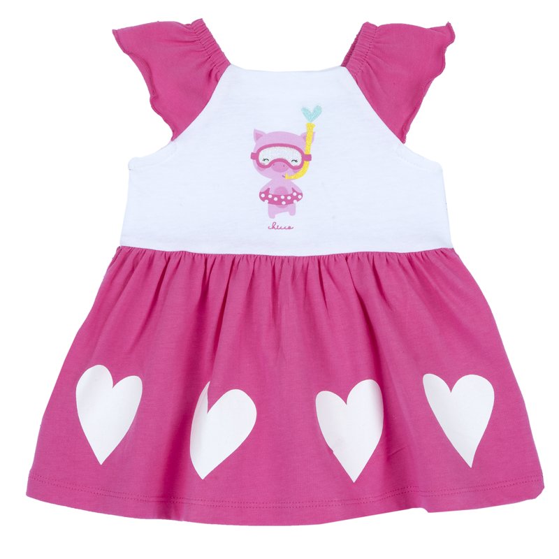 DRESS SLEEVELESS - DARK PINK