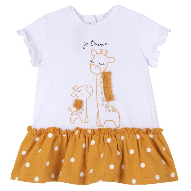 DRESS SHORT SLEEVE - DARK YELLOW