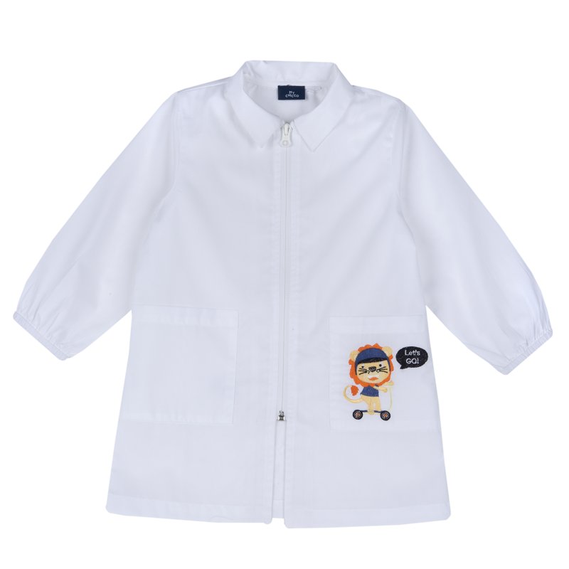 KINDERGARDEN APRON - WHITE