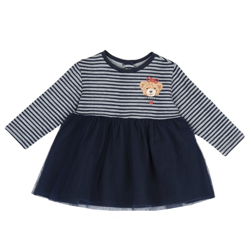 DRESS LONG SLEEVE - DARK BLUE