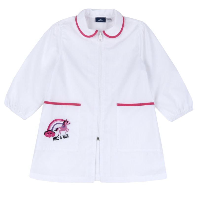 KINDERGARDEN APRON - WHITE