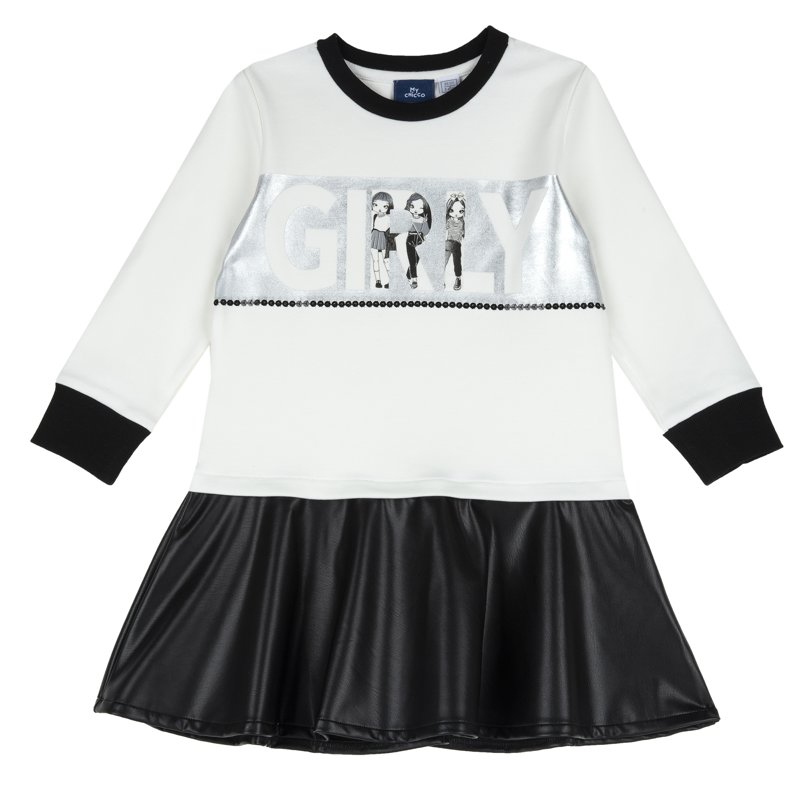 DRESS LONG SLEEVE - WHITE