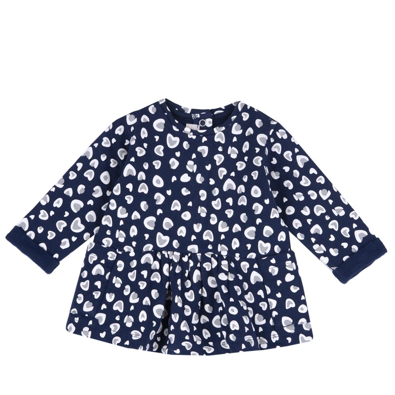 DRESS LONG SLEEVE - DARK BLUE