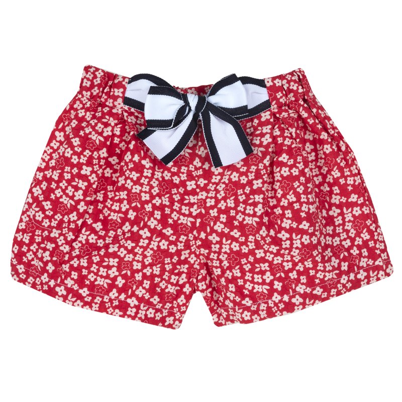 SHORTS - WHITE/RED
