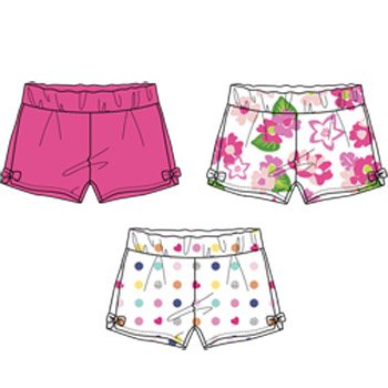 SET 3: SHORTS - WHITE