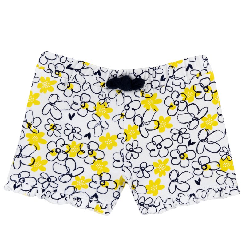 SHORTS - WHITE/YELLOW