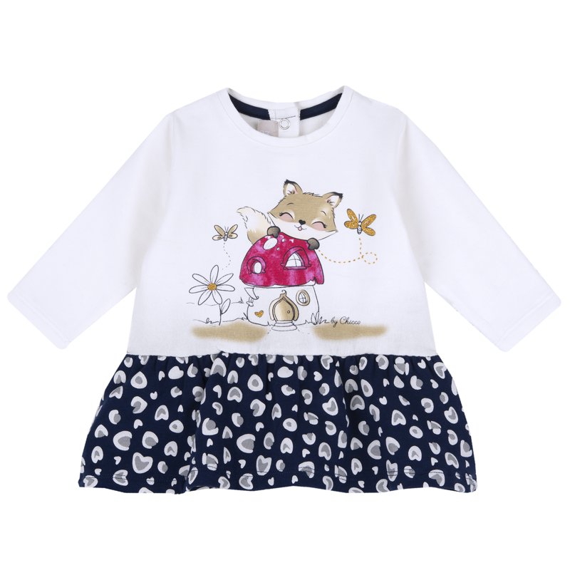 DRESS LONG SLEEVE - WHITE