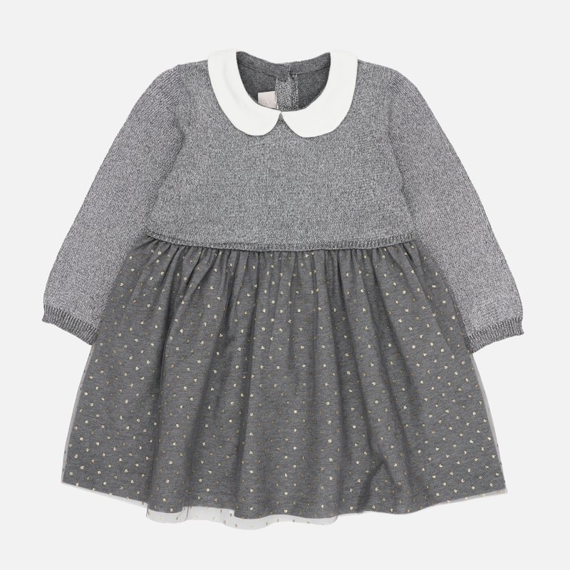 DRESS LONG SLEEVE - DARK GREY