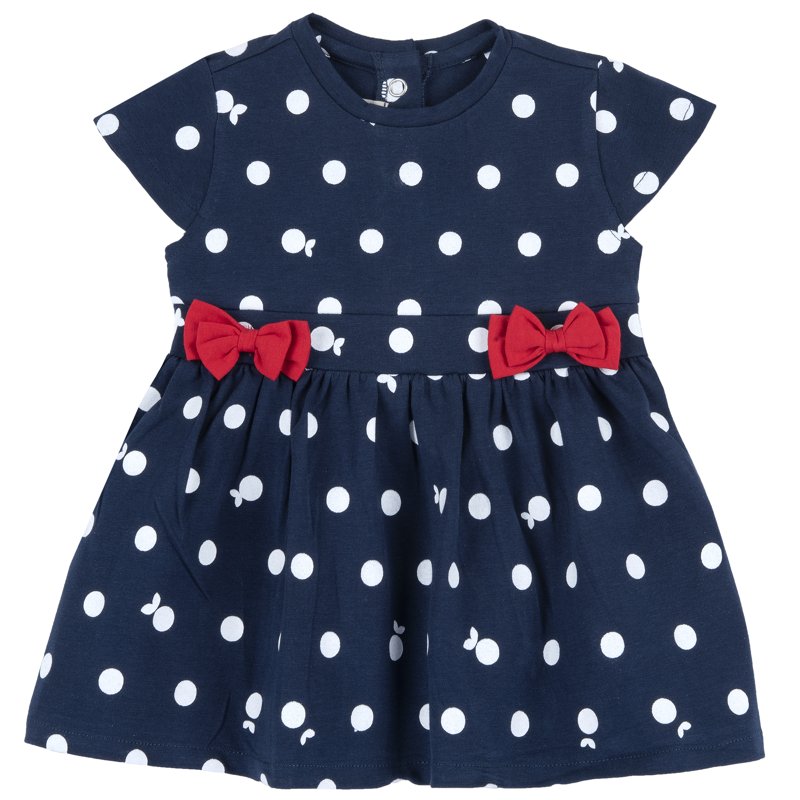 DRESS SLEEVELESS - WHITE/BLUE