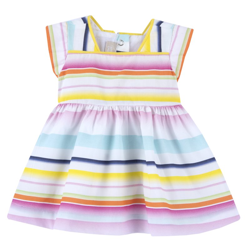 DRESS SLEEVELESS - WHITE/PINK